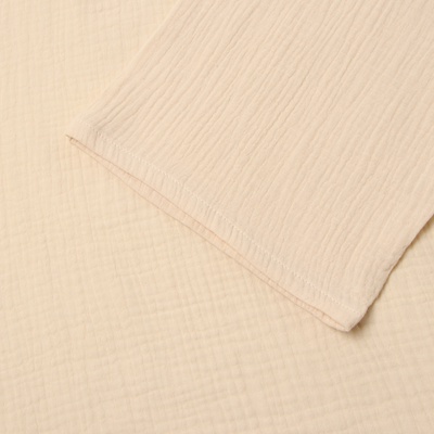 Комплект домашний женский (рубашка на запах, брюки) KAFTAN Basic, размер 48-50, молочный