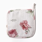 Прихватка «Этель» Bloom, 19×19 см, 100% хлопок, 210 г/м² - фото 28228640