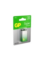 Батарейка алкалиновая GP Super, 6LR61 (6LF22, MN1604)-1BL, 9 В, крона, блистер, 1 шт. 10844109 - фото 16470963