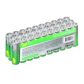 Батарейка алкалиновая GP Super Alkaline G-Tech, AA, LR6-30BOX, 1.5В, набор, 30 шт 10844115