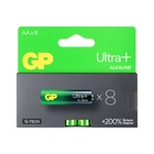 Батарейка алкалиновая GP Ultra Plus Alkaline, AA, LR6-8BL, 1.5В, блистер, 8 шт 10844121 - фото 13063420