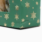 УЦЕНКА Новогодний подарочный набор косметики «Зимняя сказка», с ароматом хвои и корицы. Зеленая серия. - Фото 3