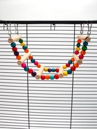 Игрушка для птиц «Лесенка с бусинами» 6 ступеней, 37 см, цвет МИКС - Фото 3