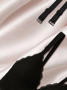 Лямки для бюстгальтера, текстильные, 1.5 см, 45 см, пара, чёрные - Фото 2