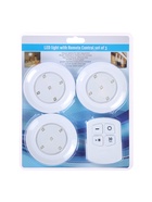 Набор светильников светодиодных, 3 штуки, нажимной, 4000К, от батареек, пульт в комплекте - Фото 12