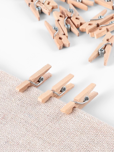 Прищепки для шитья, 2.5×0.8 см, 50 шт., бежевые