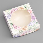 Коробка подарочная сборная с окном, упаковка, «С любовью», 11.5×11.5×3 см - Фото 3