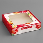 Коробка подарочная сборная с окном, упаковка, « С 8 марта», 13×13×3 см - Фото 2