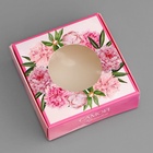 Коробка подарочная сборная с окном, упаковка, «Самой красивой», 10×10×3 см - Фото 3