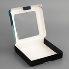 Коробка подарочная сборная с окном, упаковка, «Настоящему мужчине», 16×16×3 см - Фото 4