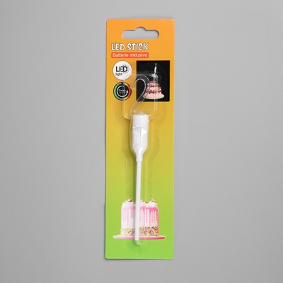 Светодиодная свеча «Цифра 2», 14.5 см, от батареек LR1130×3 (в комплекте), свечение мульти (RGB)