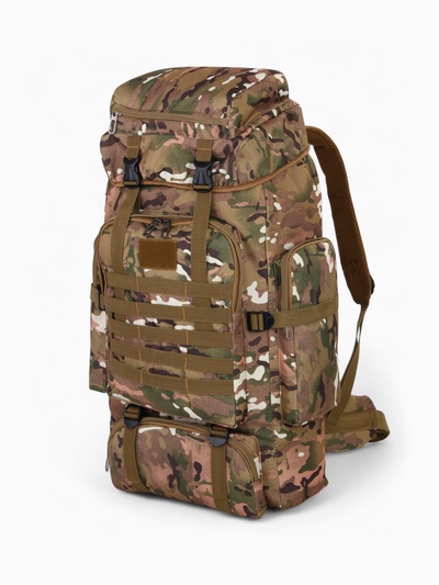 Рюкзак туристический Adventure мужской, 80 л, oxford, камуфляж мультикам