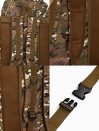 Рюкзак туристический Adventure мужской, 80 л, oxford, камуфляж мультикам - Фото 4