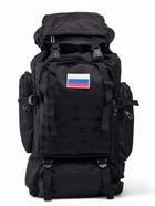 Рюкзак туристический Adventure мужской, 80 л, oxford, чёрный - Фото 3