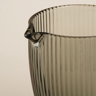 УЦЕНКА Кувшин для воды «Модерн», 1,2 л, 19,5×13×18,5 см, стекло, графитовый - Фото 3