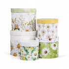 Набор шляпных коробок для цветов 5 в 1, упаковка подарочная, «Ромашки», 16×14 см - 22×19.5 см - Фото 3