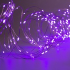 УЦЕНКА Гирлянда «Занавес» 2.8×3 м, роса, на крючках, с пультом, IP20, 300 LED, USB, 8 режимов, серебристая нить, свечение фиолетовое - Фото 9