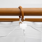 УЦЕНКА Гирлянда «Занавес» 2.8×3 м, роса, на крючках, с пультом, IP20, 300 LED, USB, 8 режимов, серебристая нить, свечение фиолетовое - Фото 11