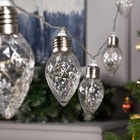 УЦЕНКА Гирлянда «Нить», 3 м, с насадками «Лампочки шишки», IP20, 80 LED, 220 В, 8 режимов, прозрачная нить, свечение мульти - Фото 7