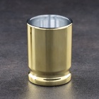 Рюмки «Пуля», 50 мл, набор 2 шт. пластик, золотистый - Фото 3