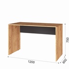 Стол компьютерный «Квартет – 13», с надстройкой, с пеналом, с тумбой, цвет дуб крафт золотой/графит серый - Фото 8