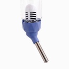 Поилка для грызунов, 80 мл, крепление-пружинка, и два сменных фильтра, синяя - фото 29834424