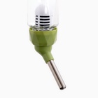 Поилка для грызунов, 125 мл, крепление-пружинка, и два сменных фильтра, зелёная (комплект 2 шт) - фото 29834451