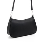 Сумка женская, 28*9*17, отдел на молнии, длинный ремень,черный - фото 27748033