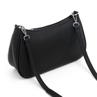 Сумка женская, 28*9*17, отдел на молнии, длинный ремень,черный - фото 27748034