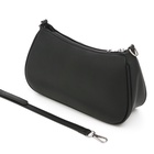 Сумка женская, 28*9*17, отдел на молнии, длинный ремень,черный - фото 27748036