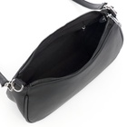 Сумка женская, 28*9*17, отдел на молнии, длинный ремень,черный - фото 27748037