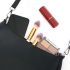 Сумка женская, 28*9*17, отдел на молнии, длинный ремень,черный - фото 27748038