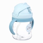 Детский набор Крошка Я: Поильник с силиконовой трубочкой, ёршик для бутылочек и трубочек 3шт. - фото 27480575