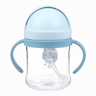 Детский набор Крошка Я: Поильник с силиконовой трубочкой, ёршик для бутылочек и трубочек 3шт. - фото 27480576