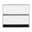 Планинг датированный 2025 года, 64 листа, Attomex. Arkona, твердая обложка бумвинил с поролоном, блок 70 г/м2, чёрный, 294 х 142мм 10848601