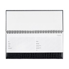 Планинг датированный 2025 года, 64 листа, Attomex. Arkona, твердая обложка бумвинил с поролоном, блок 70 г/м2, чёрный, 294 х 142мм 10848601