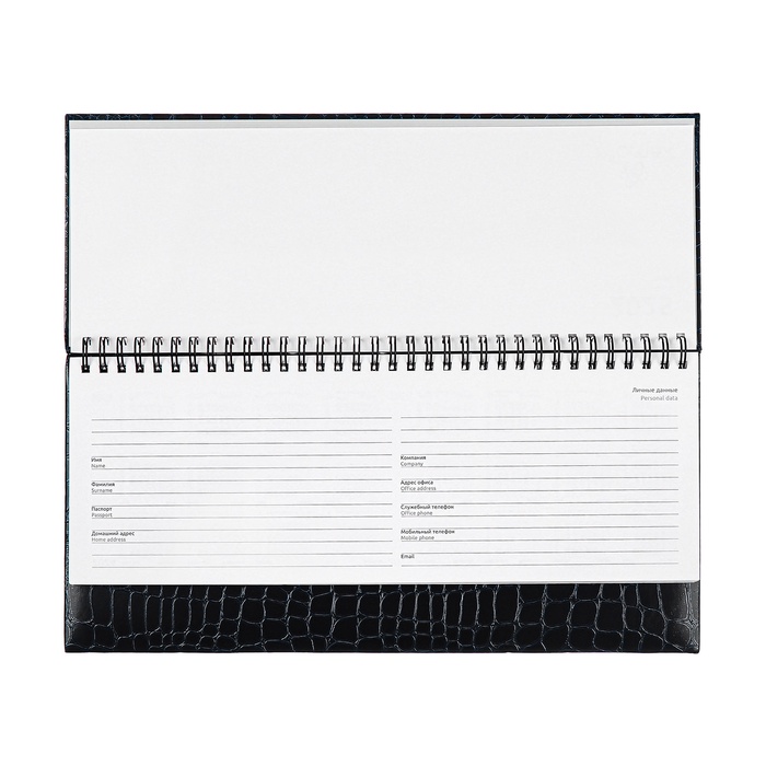 Планинг датированный 2025 года, 64 листа, Attomex. Arkona, твердая обложка бумвинил с поролоном, блок 70 г/м2, чёрный, 294 х 142мм 10848601 - фото 16659718