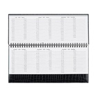 Планинг датированный 2025 года, 64 листа, Attomex. Arkona, твердая обложка бумвинил с поролоном, блок 70 г/м2, чёрный, 294 х 142мм 10848601