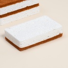 Губки для посуды SL Home, из древесной целлюлозы, с кокосовым абразивом, 3 шт. - Фото 5