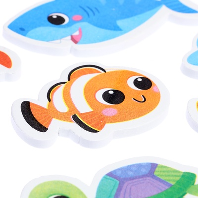 Игрушки для ванной «Морской мир», набор 11 игрушек, сетка для хранения