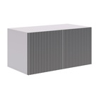 Детский спальный гарнитур «Зефир К4», комплект 6 предметов, 4015×1000×2300 мм, цвет белое дерево/серый эмаль/графит велюр - Фото 2