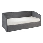 Детский спальный гарнитур «Зефир К4», комплект 6 предметов, 4015×1000×2300 мм, цвет белое дерево/серый эмаль/графит велюр - Фото 6