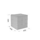 Пуф «Рубик 2», 430×430×430 мм, велюр, цвет капучино - фото 115796884 Пуф «Рубик 2», 430×430×430 мм, велюр, цвет капучино - фото 115796884