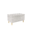 Пуф «Чарли 2», 760×430×400 мм, велюр, цвет галька - Фото 1