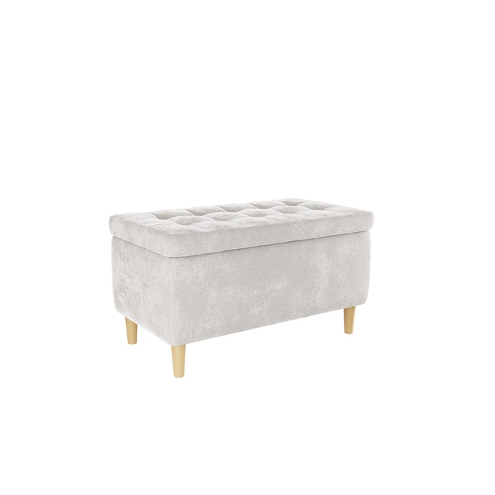 Пуф «Чарли 2», 760×430×400 мм, велюр, цвет галька - Фото 1