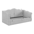 Кровать - тахта «Лея К1», 900×2000 мм, велюр, цвет галька/графит - Фото 4