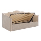 Кровать - тахта «Лея К1», 900×2000 мм, велюр, цвет крем/латте - Фото 2