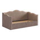 Кровать - тахта «Лея К1», 900×2000 мм, велюр, цвет латте/крем - Фото 1