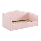 Кровать - тахта «Лея К1», 900×2000 мм, велюр, цвет нежно - розовый/галька - Фото 1