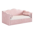 Кровать - тахта «Лея К1», 900×2000 мм, велюр, цвет нежно - розовый/галька - Фото 5